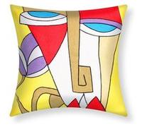 Lot de 2 Housses de Coussin 45x45 cm Brodées Art Nivara Avizar Multicolore Multicolore G