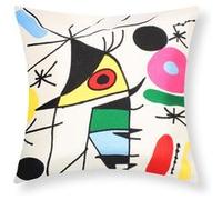 Lot de 2 Housses de Coussin 45x45 cm Brodées Art Olina Avizar Multicolore Multicolore G