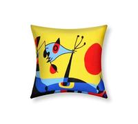 Lot de 2 Housses de Coussin 45x45 cm Brodées Art Solea Multicolore