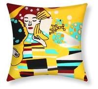 Lot de 2 Housses de Coussin 45x45 cm Brodées Art Stellia Avizar Multicolore Multicolore G