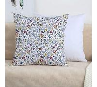 Lot de 2 Housses de Coussin 45x45 cm,Education, Science Ecole Modèle avec des formules Éléments de laboratoire Physique Mat,Housse Coussins de Canapé en Polyester pour Taies d'oreiller de Canapé Salon