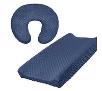 Lot de 2 housses de coussin à langer confortables pour bébé, drap de lit avec taie d'oreiller respirante, housse pour matelas à langer