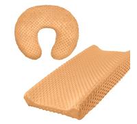 Lot de 2 housses de coussin à langer confortables pour bébé, drap de lit avec taie d'oreiller respirante, housse pour matelas à langer