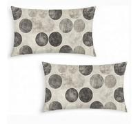 Lot de 2 Housses de Coussin en Velours 40x60cm RéTro - Taie d'oreiller Décorative Rectangulaire pour Canapé, Salon et Chambre Housse Coussin Abstrait - Double Face Imprimée, Doux et Aesthetic j0-253