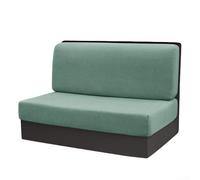 Lot de 2 housses de coussin extensibles avec bandes élastiques pour sièges de véhicule récréatif - Tissu amovible et lavable (vert)