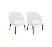 Lot de 2 housses de fauteuil extensibles modernes en velours pivotant du milieu du siècle, pour chaises d'appoint, de salle à manger, salon, protection de coiffeuse à dos incurvé