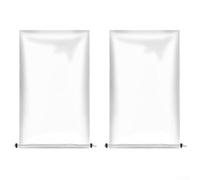 Lot de 2 housses de film végétal avec cordon de serrage en polyéthylène transparent pour protéger les plantes du froid, de la pluie et des parasites (60 x 80 cm)