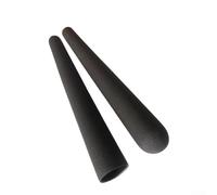 Lot de 2 housses de guidon antidérapantes en PVC pour machines de cardio, vélos, outils de jardinage et d'extérieur, diamètre intérieur 20-31 mm, noir, 30 mm (150 mm)