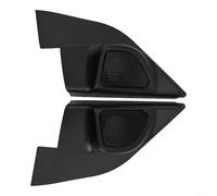 Lot de 2 housses de haut-parleur de voiture pour Nissan Sunny 2010-2019 - Triangle noir - Support audio en ABS - Installation directe pour mise à niveau de l'intérieur du véhicule