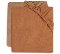 Jollein Lot de 2 Housses Matelas à Langer 50x70 cm Éponge Caramel et Biscuit - Jollein
