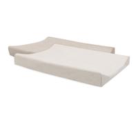 Jollein Housse de matelas à langer – Lot de 2 50x70 cm Oatmeal/Sand OEKO-TEX 85% coton