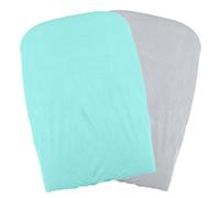 Lot De 2 Housses De Matelas À Langer Turquoise TU