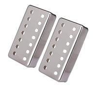 Lot de 2 housses de micro Humbucker pour guitare électrique 7 cordes Argenté 79,8 x 38,5 x 19 mm