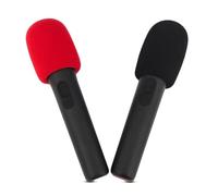 Lot de 2 housses de microphone sans fil pour microphone sans fil JBL PartyBox Encore 2/PartyBox Encore sans fil, coupe-vent, anti-salive, lavable en mousse éponge pour micro, pare-brise
