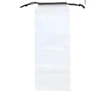 Lot de 2 housses de parasol imperméables pour parasol de jardin, housse de pluie portable et réutilisable avec cordon de serrage (2 pièces, blanc)
