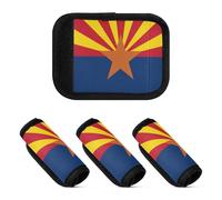 Lot de 2 housses de poignée de bagage en néoprène pour identification de bagages de voyage, Drapeau de l'Arizona, one sizex2