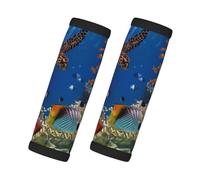 Lot de 2 housses de poignée de bagage pour valise - Housses colorées pour poignées de bagages - Étiquettes d'identification pour valises, accessoires de voyage, essentiels de voyage pour l'avion