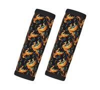 Lot de 2 housses de poignée de bagage pour valise - Housses de poignée de bagage avec imprimé phénix tendance et fantaisie, étiquettes d'identification pour valises, essentiels de voyage pour