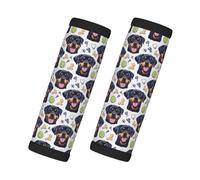 Lot de 2 housses de poignée de bagage pour valise - Jolies housses de poignée de bagage avec imprimé Rottweiler Baseball - Identifiants pour valises, essentiels de voyage pour accessoires de vol