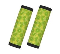 Lot de 2 housses de poignée de bagage pour valise - Jolies housses de poignée de bagage vert Kelly - Étiquettes d'identification pour valises, accessoires de voyage, essentiels de voyage pour l'avion