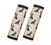 Lot de 2 housses de poignée de bagage pour valise - Motif chien Rottweiler tendance 1 imprimé - Étiquettes d'identification pour valises, essentiels de voyage pour accessoires de vol