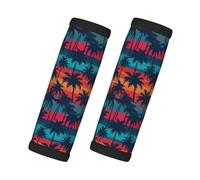 Lot de 2 housses de poignée de bagage pour valise - Palm tree_AN - Étiquettes d'identification pour valises, accessoires de voyage, essentiels de voyage pour l'avion