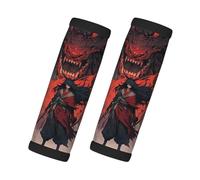 Lot de 2 housses de poignée de bagage pour valise - Rouge et noir - Housses de poignée de bagage - Accessoires de voyage essentiels pour les voyages