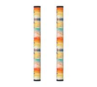Lot de 2 housses de poignée de porte de réfrigérateur - Aquarelle d'arbre tropical - Housses lavables pour poignée de cuisine pour micro-ondes, cuisinière, four, lave-vaisselle