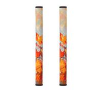 Lot de 2 housses de poignée de porte de réfrigérateur en forme de feuille d'érable pour réfrigérateur, micro-ondes, cuisinière, four, lave-vaisselle