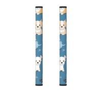Lot de 2 housses de poignée de porte de réfrigérateur, motif chiot mignon pour réfrigérateur, micro-ondes, cuisinière, four, lave-vaisselle