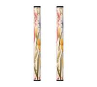 Lot de 2 housses de poignée de porte de réfrigérateur - Tulipe à ressort - Housses lavables pour poignée de cuisine pour micro-ondes, cuisinière, four, lave-vaisselle