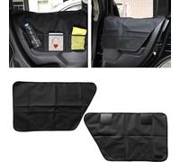 Lot de 2 housses de portière de voiture pour chiens : TOATELU Tapis de protection de porte de voiture pour animaux de compagnie Tapis de protection pour portes arrière, imperméable facile à nettoyer