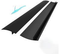 Lot de 2 housses de protection allongées en silicone pour cuisinière de cuisine avec grattoir gratuit, facile à nettoyer, résistant à la chaleur, le four, le lave-linge et le sèche-linge.