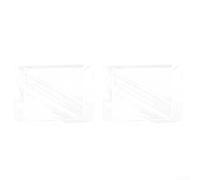 Lot de 2 housses de protection carrées en vinyle transparent pour chaises de salon de coiffure, 50,8 x 38,1 x 11,4 cm, imperméables et anti-taches (blanc)