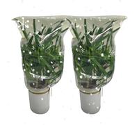 Lot de 2 housses de protection contre le gel | Cordon de serrage visible | 100,1 x 120,1 cm | Pour arbustes, arbustes, rosiers, légumes, cours, pelouses, fruits