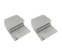 Lot de 2 housses de protection contre le vent gris très résistantes pour balcon et balustrade, 4 x 1 m