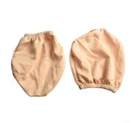 Lot de 2 housses de protection élastiques beiges pour appuie-tête de siège de voiture, 24 x 26 cm, housses en tissu extensible pour appuie-tête de camion et VUS