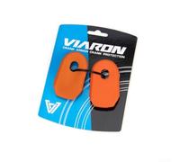 Lot de 2 housses de protection élastiques en silicone pour bras de manivelle - Pour VTT et vélo de route - Empêche les rayures et l'usure - Orange