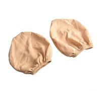 Lot de 2 housses de protection élastiques pour appuie-tête de voiture en tissu extensible compatible avec la plupart des véhicules, VUS et camions, beige (24)