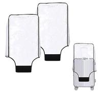 Lot de 2 housses de protection en PVC transparent imperméable et anti-rayures pour valises, blanc, 76,2 cm (30"), Valise