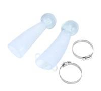 Lot de 2 housses de protection en silicone pour corne de vache - Accessoire de ferme - Durable et élastique - Matériau flexible - Taille : 17 cm - Diamètre intérieur : 5 cm - Poids : 370 g