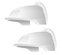 Lot de 2 housses de protection étanches et imperméables pour caméra - Support mural - En ABS - Blanc