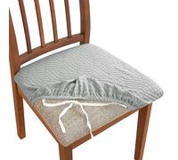 Lot De 2 Housses De Protection For Chaises Jacquard: Housses Extensibles Résistantes Aux Intempéries Avec Doublure Respirante, Élégantes Protections De Coussin For Les Réunions Intérieures Et Extérieu