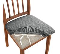 Lot De 2 Housses De Protection For Chaises Jacquard: Housses Extensibles Résistantes Aux Intempéries Avec Doublure Respirante, Élégantes Protections De Coussin For Les Réunions Intérieures Et Extérieu
