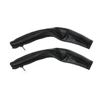 Lot de 2 housses de protection pour accoudoirs de bébé avec fermeture éclair pour poussette en cuir synthétique avec protection contre les morts et les paroles de foi