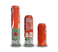 Lot de 2 housses de protection pour bouteille de bière - Pour le camping, les voyages et la randonnée - 500 ml - Rouge