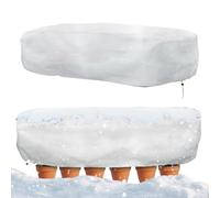 Lot de 2 Housses de Protection pour Contre Le Gel, rectangulaires, Protection des résistantes aux intempéries pour légumes, Balcon, terrasse, Serre, vignoble, Jardin, Jardin