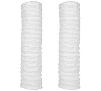 Lot de 2 housses de protection pour lampe sur pied en papier riz - Étanche à la poussière - Blanc - Pour hôtel, maison, salon, chambre à coucher