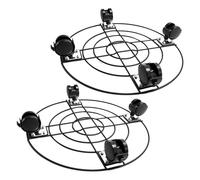 Lot de 2 housses de protection pour pots de fleurs en plein air | 2 supports de à roulettes | Plantez un caddy avec roues pour charge lourde | Roulement pour d'intérieur en plein air