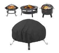 Lot de 2 housses de protection rondes et résistantes pour brasero d'extérieur, meubles de terrasse (85 x 40 cm)